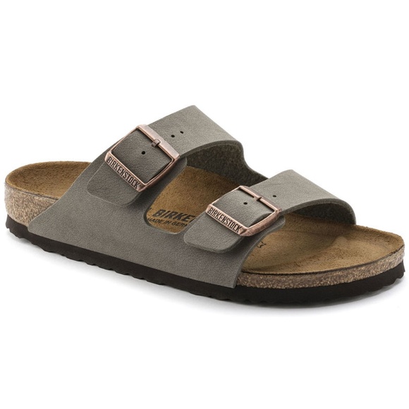 Birkenstock Arizona Stone BirkiBuc UNISEX SANDAL - Picture 1 of 1